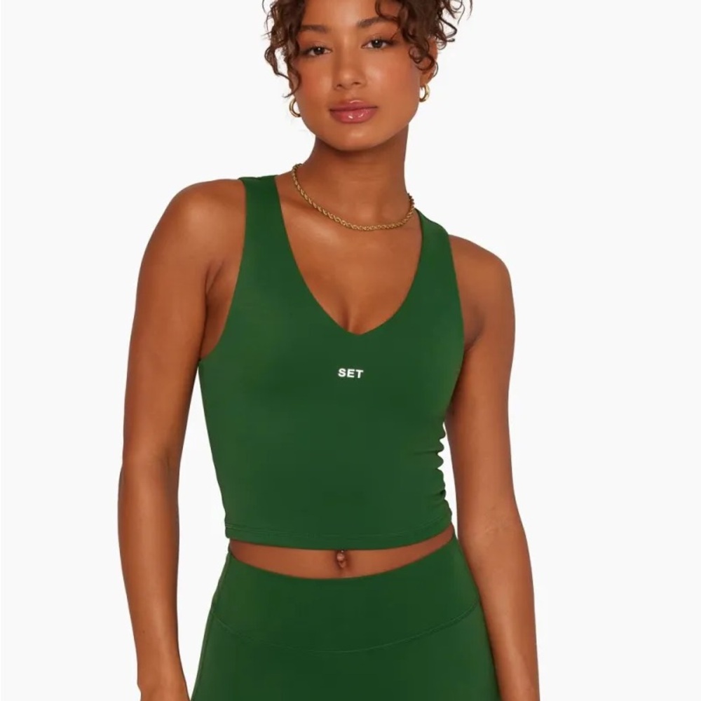MATCHING LEGGINGS ALSO AVAILABLE SET Active Sportbody Point Tank Bra, Wild green